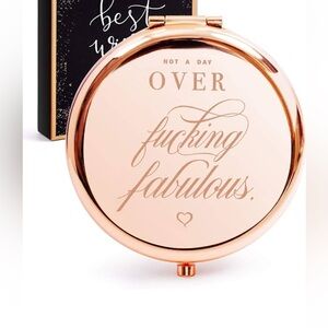 Rose Gold Compact Mirror NWOT